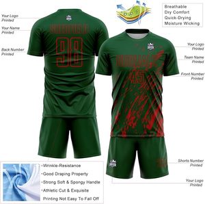 Custom Soccer Team Jersey Set Printed Personalized Men Women Youth <b>Athletic</b> Training Uniforms Sports Fan Tshirts Shorts - Product Image 3