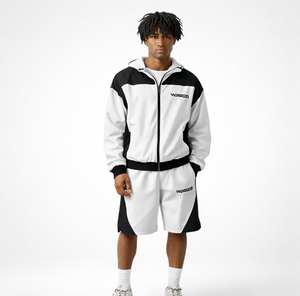 Ensemble veste coupe-vent légère et short pour homme, personnalisable en gros, tenue de sport d'extérieur, ensemble coupe-vent d'été - Product Image 1