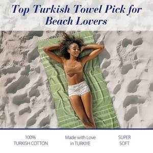 Wholesale Custom <b>Bath</b> <b>Towel</b> <b>Sets</b> High Quality Large Luxury Turkish Cotton Sand Free Beach <b>Towel</b> Personalized Logo Embroidery - Product Image 6