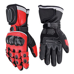 Guantes de Motocicleta Ligeros de Cuero Genuino de Primera Calidad con Diseño de Puntos para Motocross y Protección de Manos al Conducir - Product Image 2
