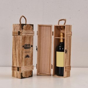 Soporte rústico de madera para botellas, soporte de almacenamiento para botellas de vino para comedor, estante de madera natural hecho a mano para decoración de bar en casa - Product Image 2