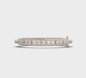 18K White <b>Gold</b> Plated Diamond Tennis Bracelet Round Brilliant Cut Channel <b>Set</b> Classic Women's Wedding Jewelry IGI Certified - Product Image 1