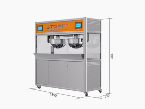 Đôi nồi hơi hình dạng tự động thương mại Caramel bỏng ngô Popper máy với bánh xe nhanh chóng sản xuất với CE chứng nhận - Product Image 4