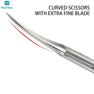 Custom Logo Cuticle <b>Trimmer</b> Ultra-Fine Mirror Polish Latest Design Beauty Grooming Tool Stainless Steel Manicure Scissors - Product Image 4