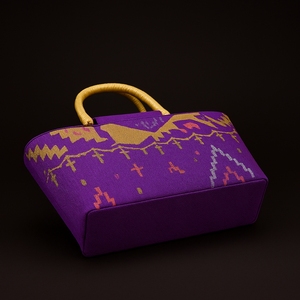Sac fourre-tout Jamdani de luxe, artisanal, monobloc, tissé, écologique, traditionnel et élégant - Product Image 5