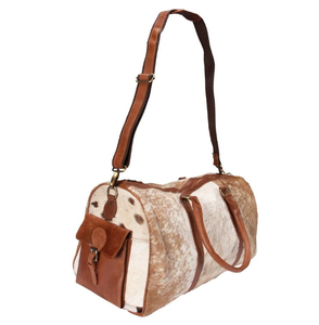 กระเป๋าทรงดัฟเฟิลกันหนังวัวสุดหรูกระเป๋าใส่วันหยุดสุดสัปดาห์ทำด้วยมือแบบทันสมัยทำขึ้นเอง - Product Image 4