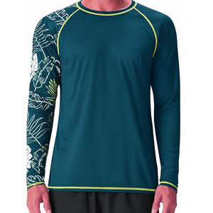 Custom Mens Long Sleeve MMA Rash Guard Quick Dry <b>Compression</b> <b>Shirt</b> Digital Print Polyester Spandex Training Fitness Sportswear - Product Image 6