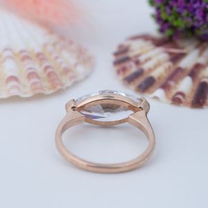 925 Sterling Silver Gold Plated Marquise Cut Moissanite Engagement <b>Ring</b> Solitaire Women Wedding Fine Jewelry <b>Custom</b> <b>Ring</b> - Product Image 4