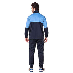 Survêtement Homme Color Block Manches Longues Demi-Zip Sportif Respirant Polyester Coton Automne Coupe Droite Avec Poches Latérales - Product Image 2