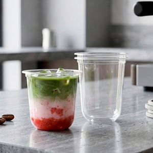 Premium Disposable PP Single Wall Round <b>Cups</b> 16/20/24oz with 95mm Lid Transparent <b>Plastic</b> <b>Cup</b> for Beverages Juice Smoothie Boba - Product Image 6