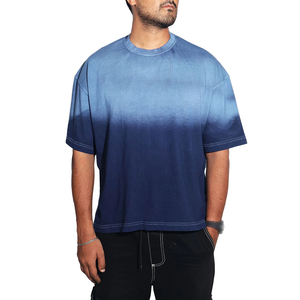 Camiseta Tie Dye Extra Grande Personalizada de Corte Casual para Hombre, Camiseta Ligera de Secado Rápido, Estilo Urbano y Uso Diario, Material de Algodón - Product Image 1