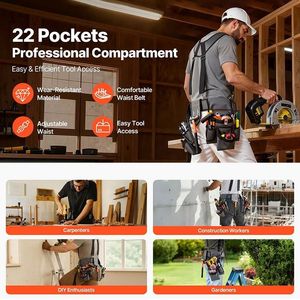 Cintura Porta Attrezzi Regolabile Multi-Tasca per Riparatori Professionisti e Borse Porta Utensili - Product Image 2