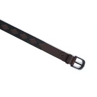 Cinturón Deportivo de Cuero de Primera Calidad Personalizable para Hombre, Diseño Bordado con Hebilla de Pin para Equitación y Suministros Ecuestres