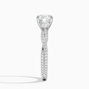 Anillo BOJ 0141 con Corte Cojín, Plata 925, Lujoso, con Tres Piedras Engastadas, Anillo Solitario con Diamante de 2ct, Color D, VVS1, Moissanita, Certificado GRA, en Oferta - Product Image 3