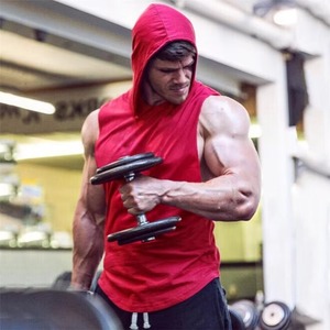 Hooded High Quality Man Tanktops Fully Customize Anti-Bacterial And Anti_Rash High End Quality - Product Image 1