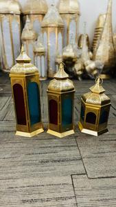 Lanterne à bougie en fer artisanale, pot en verre décoratif, style islamique, décoration d'intérieur, couleur et taille personnalisées, durable, portable, Noël, Pâques - Product Image 2