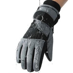 Gants de ski et de snowboard imperméables, sur mesure, en polyester respirant, compatibles avec les écrans tactiles, fermeture à boucle, pour hommes - Product Image 4