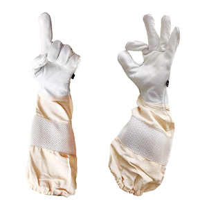 Gants d'apiculteur blancs à manchette longue, équipement de protection pour la manipulation de l'apiculture, grande taille, Sports World SW-MH-48 - Product Image 6
