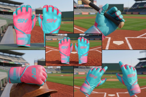Gants de frappeur de sport Gants de billard à doigts entiers Service OEM Gant d'entraînement de frappeur de baseball en cuir de travail durable personnalisé - Product Image 4