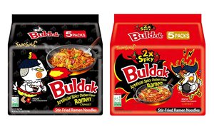 Nouilles coréennes instantanées Samyang Buldak Ramen Hot Chicken 2x Spicy 140g, super épicées, préparées à la poêle, qualité export en gros 2X - Product Image 4