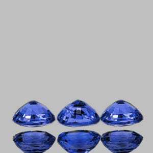 Natural Blue Sapphire Oval Faceted Cut <b>Fire</b> Luster Ceylon Earth Mined Loose Gemstone Wholesale - Product Image 3