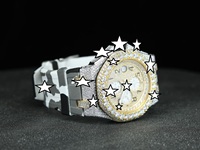 Montre personnalisée pour homme, style vintage, sport, hip-hop, avec bracelet en acier inoxydable et cuir véritable, 20 mm, 41 mm, verre, diamant moissanite, unique