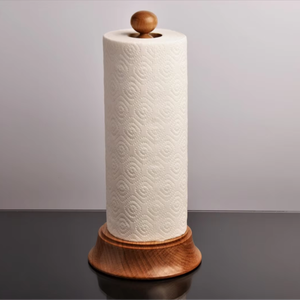 AZ ENTERPRISES - Portarrollos de Papel de Cocina y Soporte para Rollos de Papel, Diseño Clásico, Madera Maciza, Duradero y Ecológico, para Encimera de Cocina - Product Image 1