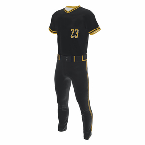 Uniforme de baseball blanc pour hommes, manches courtes, col en V, numéro 23 brodé, polyester respirant, vêtements toutes saisons - Product Image 5