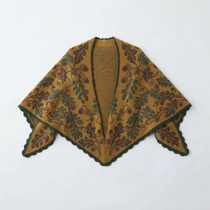 Wholesale Custom Jacquard Knitted Shawl Wrap Heavyweight Warm Winter Blanket Scarf Poncho Ladies Oversized Wrap Factory Price - Product Image 2
