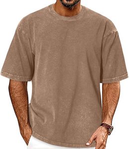 T-shirt pour homme en polyester/coton tricoté, imprimé sérigraphié, anti-plis, écologique, respirant, léger, séchage rapide, pour usage quotidien - Product Image 6