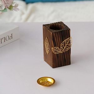 Moderno Juego de Mubkhar de Acrílico Negro con Caligrafía Árabe Dorada, Quemador de Incienso, Caja para Carbón y Bakhoor, Regalo de Ramadán, Decoración para el Hogar - Product Image 2