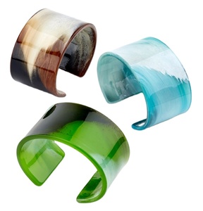 Top Selling Handmade Resin Cuff Bangle Unique Style High Quality Fashion Jewelry for Women <b>Men</b> Party Pearl <b>Bracelets</b> Bangles - Product Image 3