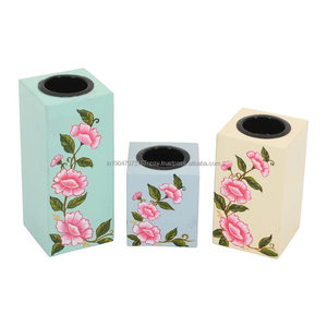 Portavelas Ecológico de Incrustaciones de Hueso de Primera Calidad para Decoración Navideña del Hogar, Hecho a Mano con Opciones Personalizables - Product Image 2