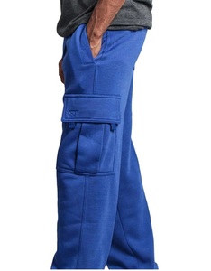 Pantalones Cargo Tácticos de Trabajo de Pesca en Color Azul Liso con 4 Bolsillos, Pierna Ancha, Estilo Vintage, Acampanados y Holgados - Product Image 2