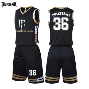 Space-Jam-ropa deportiva para adultos, uniforme de baloncesto de escuela secundaria, pantalones cortos de manga corta transpirables para verano - Product Image 1
