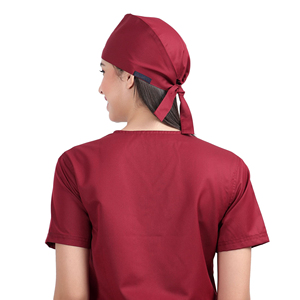 OEM Women Medical Nurse <b>Scrub</b> <b>Cap</b> Breathable Cotton Surgical Hat Adjustable Hospital Work Headwear Manufacturer - Product Image 4