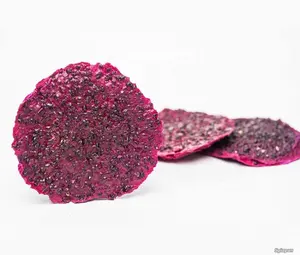 Freeze dried red dragon fruitt sliced and Dried with freeze dry technology retains natural color and flavor Oil-free