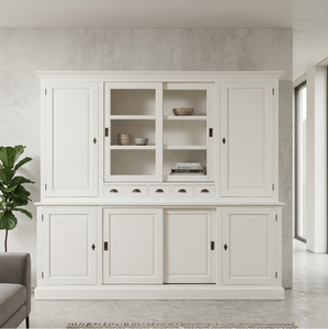 Brion Eco-Friendly Durable Modern <b>Rustic</b> Teak Wood <b>Cabinet</b> Natural Finish Functional Storage for Entryway Living Room Decoration - Product Image 1