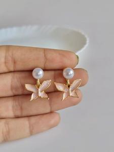 Pendientes con diseño de mariposa únicos y más vendidos, joyería de moda para mujer, acabado elegante, para bodas, uso diario, de Exima - Product Image 5
