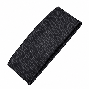 <b>Black</b> Geometric Design Sporty Custom Color <b>Headbands</b> Unisex Elastic Spandex Cotton Casual Wear Custom Pattern Designs <b>Headbands</b> - Product Image 1