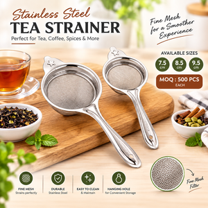 Juego de Coladores de Té y Café de Acero Inoxidable Ecológico de 2 Piezas Prestige, Incluye Filtro y Colador - Product Image 3