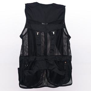Gilet de chasse camouflage rouge et noir en maille imperméable unisexe sans manches respirant pour l'été en plein air - Product Image 4