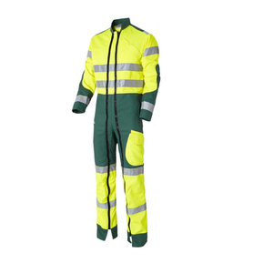 <b>Men</b> Hi Visibility Workwear Reflective Safety <b>Overalls</b> Polyester Yellow Black - Product Image 6