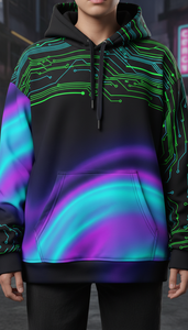 เสื้อฮู้ดดี้โอเวอร์ไซส์แฟชั่นพรีเมียมสำหรับทุกเพศ พร้อมการพิมพ์ลายแบบซับลิเมชั่นคุณภาพสูง สำหรับสวมใส่ลำลองในเมือง - Product Image 6