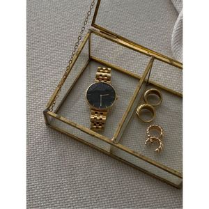 Caja Hexagonal de Vidrio Dorado Estilo Nórdico |   Caja Geométrica para Anillos de Boda, Exhibidor de Flores de Vidrio |   Pequeño Recuerdo Personalizado - Product Image 3