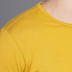 Vêtements d'hiver de qualité supérieure, 100% coton, couleur unie, manches longues, t-shirt décontracté pour la salle de sport, style luxueux, t-shirts pour hommes - Product Image 5