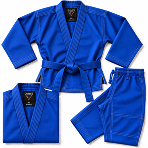 Kimono de judo personnalisé pour garçons, uniforme d'entraînement et de compétition en arts martiaux, 100 % coton, col en V, léger, fabricant OEM - Product Image 4