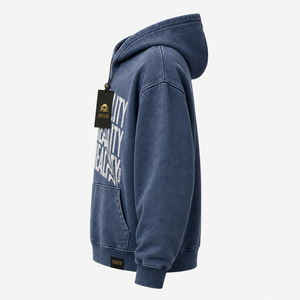 เสื้อฮู้ดผู้ชาย Silk Road Generations สีน้ำเงิน ผ้าฝ้ายเฟรนช์เทอร์รี่ มีกระเป๋า แห้งเร็ว สวมใส่สบายในฤดูหนาว ราคาถูก รับผลิตแบบ OEM - Product Image 2