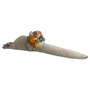 Anneaux de serviette décoratifs en perles colorées pour la table, supports de serviettes multicolores, décoration de table à manger, hôtel et événements festifs - Product Image 4