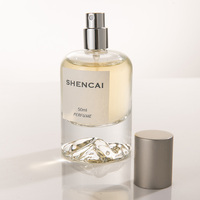 Fragrance Factory Stock Heavy Base Mountain Stone Volcano Bottom 30ml 50ml 100ml Cylinder For Men Women Perfume Bottles